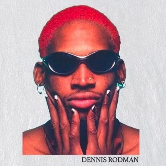 Dennis Rodman Basketball NBA Player Sports Icon Retro Graphic Fan T-Shirt 79 - Picture 2 of 5